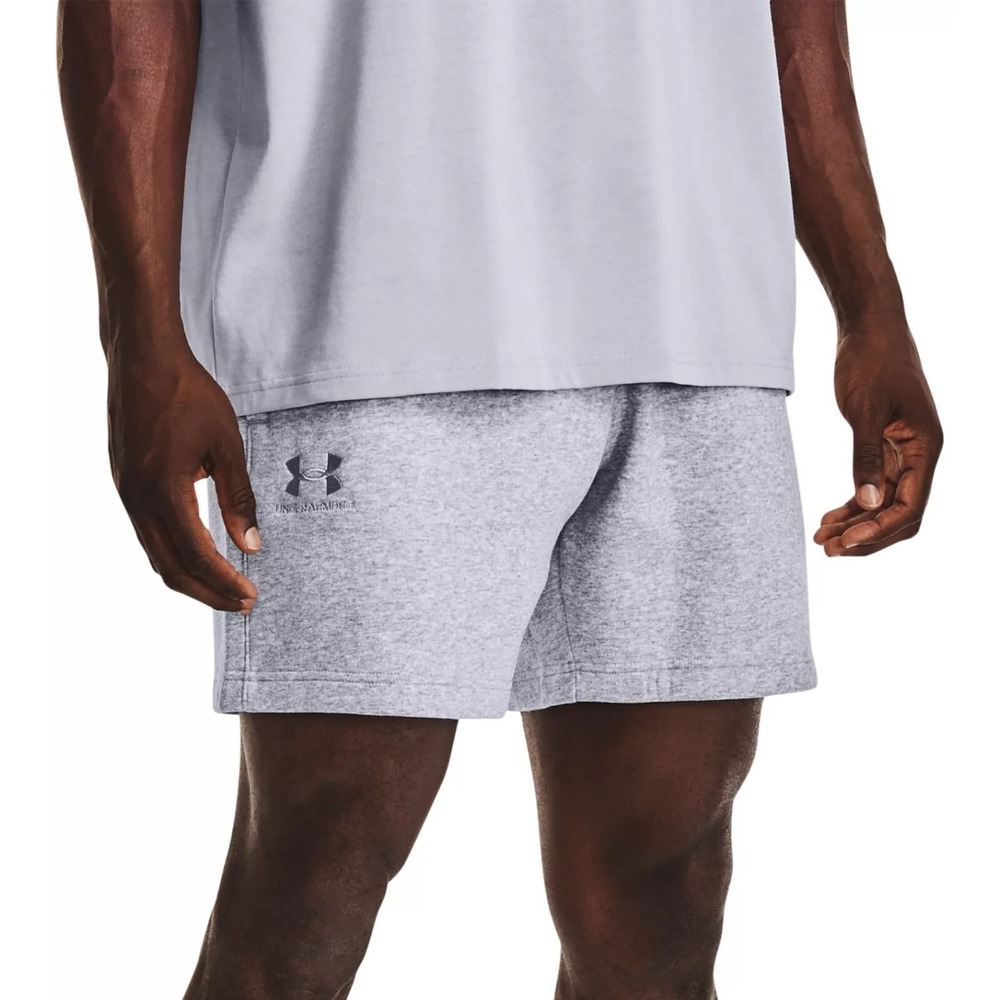 Under Armour Men's Playback Essential Fleece Shorts Grey XL NWT